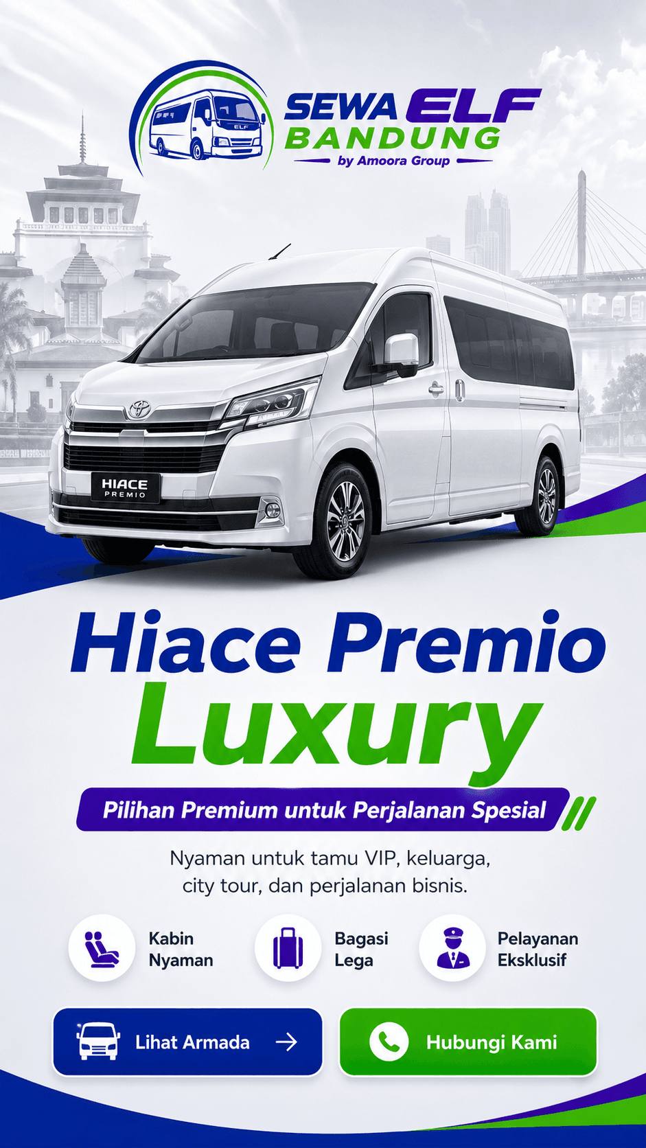 Sewa Elf Bandung by Amoora Group - Promo Rental Elf Long, Hiace & Bus Pariwisata