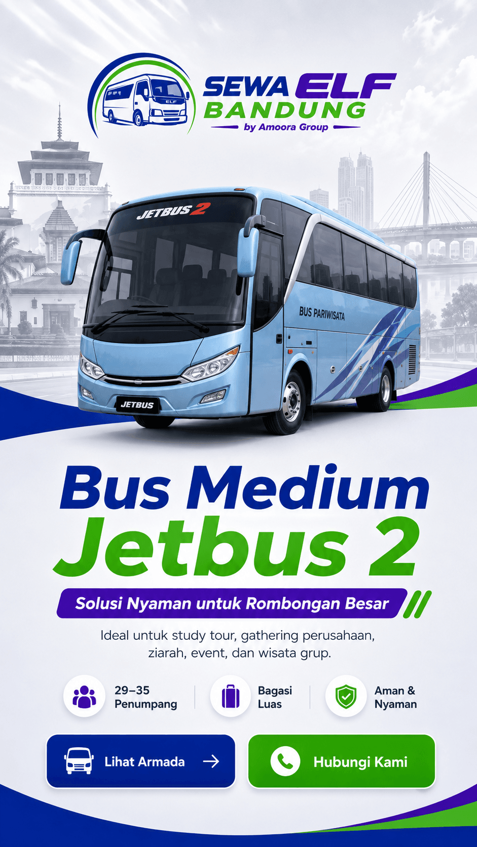 Katalog Lengkap Sewa Hiace Premio & Bus Pariwisata Bandung