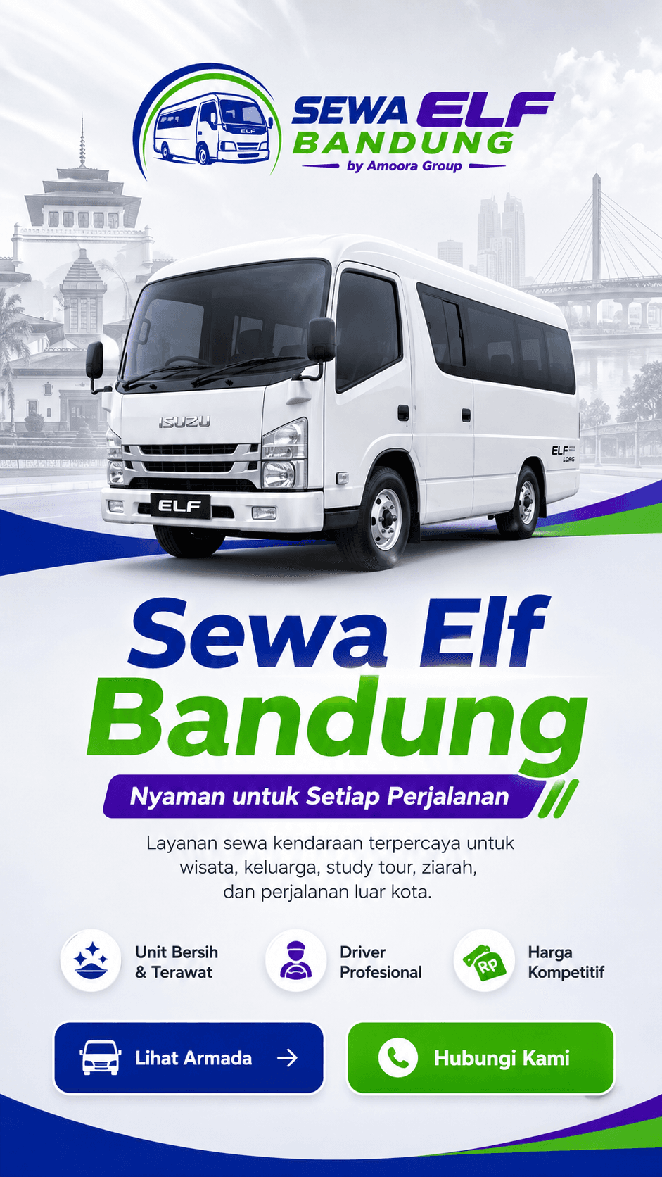 Layanan Transportasi Wisata Bandung & Carter Luar Kota Terpercaya