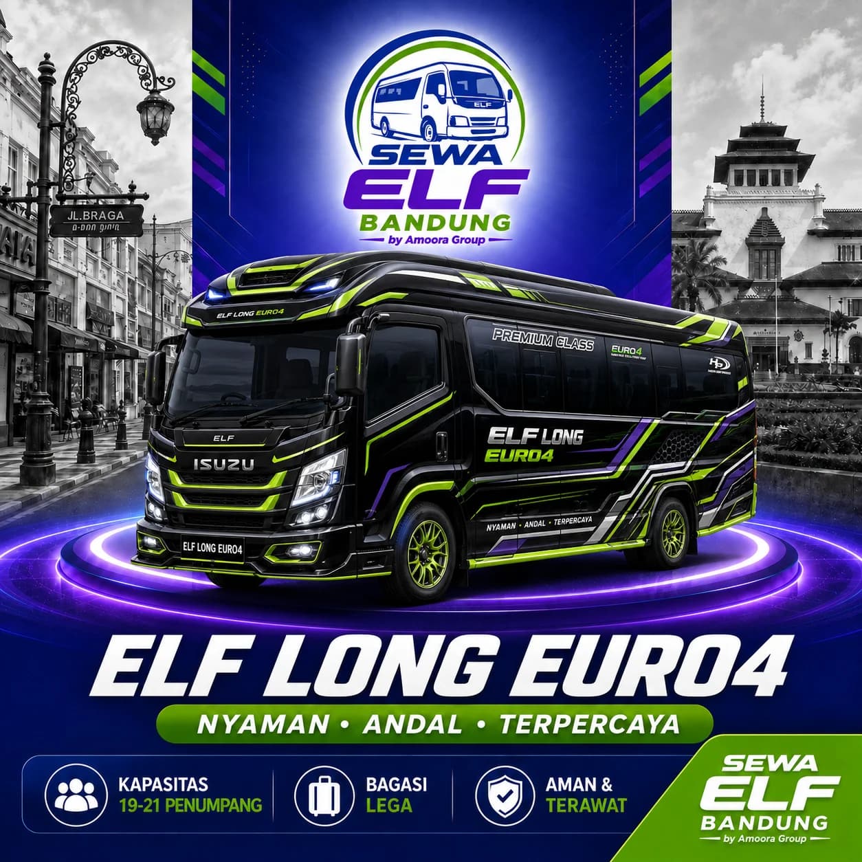 Elf Long Euro4 - Sewa Elf Bandung by Amoora Group