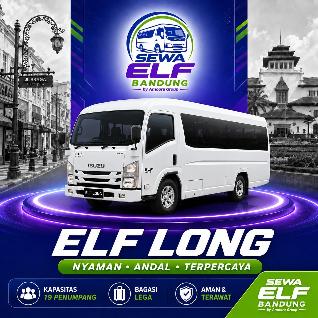 Elf Long - Sewa Elf Bandung by Amoora Group