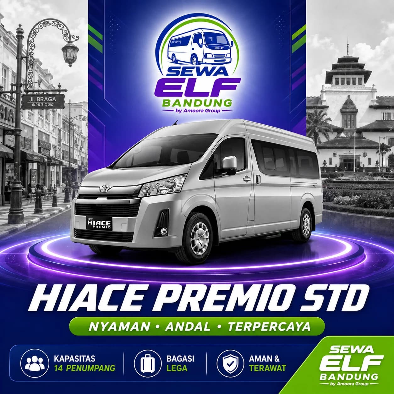 Sewa Elf Bandung Jakarta & Drop Bandara Soetta - Sewa Elf Bandung by Amoora Group